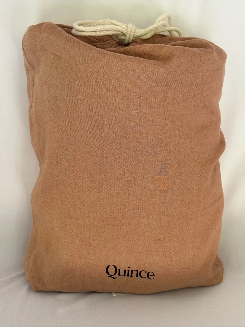Quince European Linen 4-Piece Sheet Set Queen Desert Sunset 100% Linen